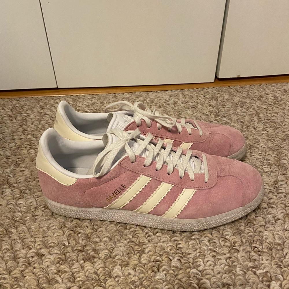 Rose gold Adidas Gazelle (US size 10.5)